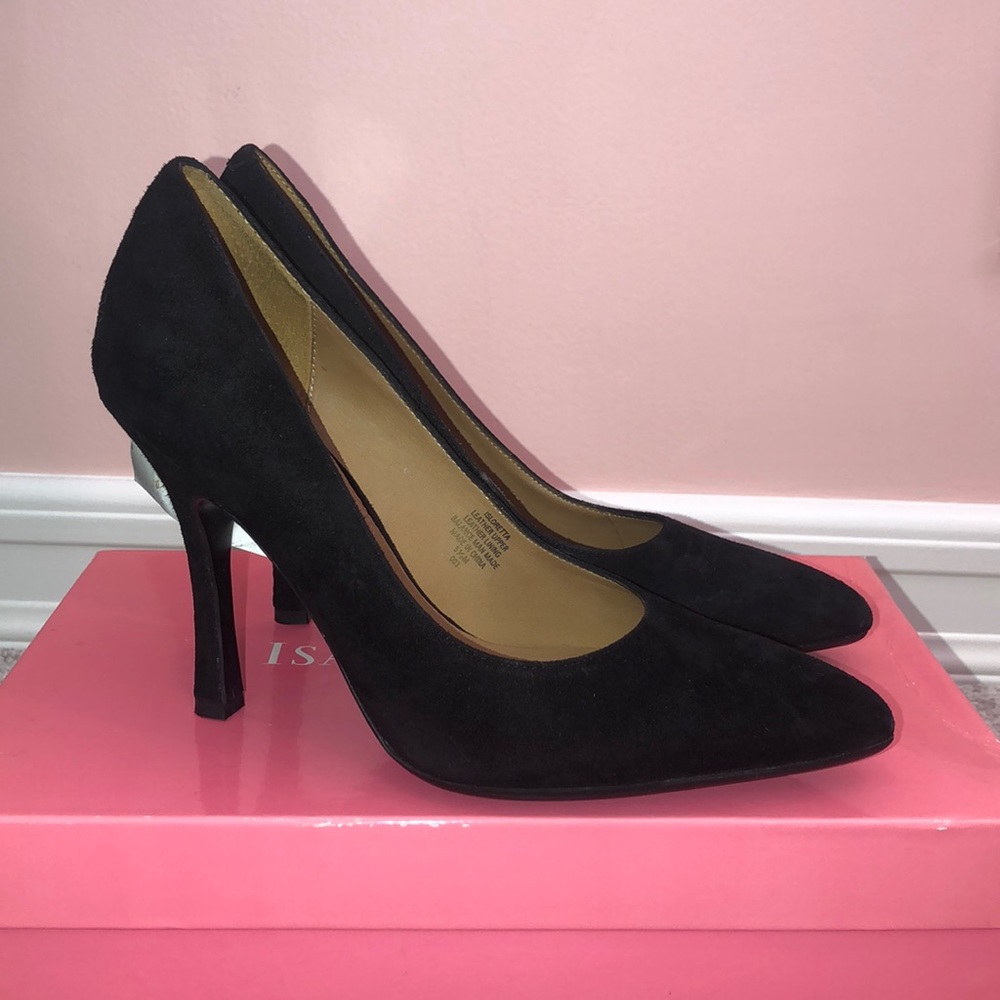 New Women’s Black Isaac Mizrahi Isloretta Heels